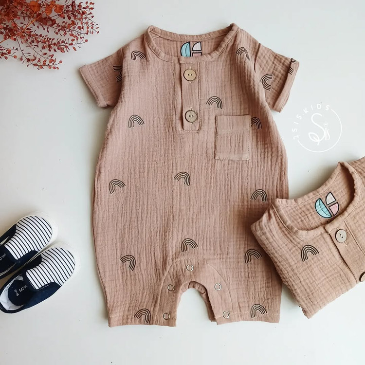 رامپر موسلین رنگین کمانی